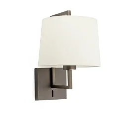 Væglampe FRAME E27 IP20, beige, antik guld 