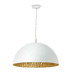 Pendel MAGMA 3-flammer E27 IP20, guld, hvid mat 