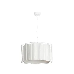 Pendel LINDA E27 IP20, beige, hvid mat 