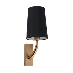 Væglampe REM E27 IP20, sort, antik guld 