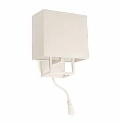 Væglampe VESPER E14 IP20, hvid mat 