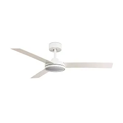 Ceiling fan BARTH with remote control IP20, white matt