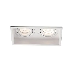 Indbygnings loftlampe HYDE SQ 2-flammer GU10 IP20, hvid mat 