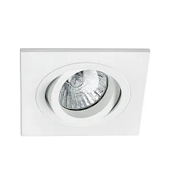 Indbygnings loftlampe RADON SQ GU10 IP20, hvid mat 