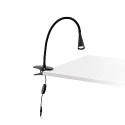 Bordlampe LENA LED IP20, sort mat 
