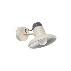 Væglampe SNAP E27 IP20, creme, hvid 