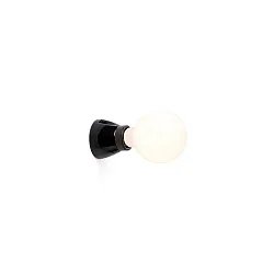 Væglampe KERA E27 IP20, sort blank 