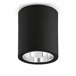 overflade lampe POTE E27 IP20, sort mat 