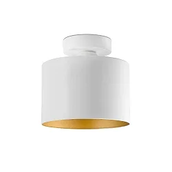 Loftlampe JANET E27 IP20, guld, hvid 