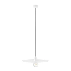 Pendel PLAT E27 IP20, hvid mat 