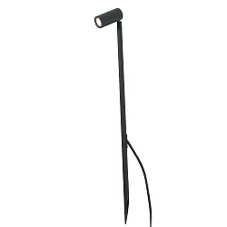 Jordspydslampe SETH LED IP44, sort mat 
