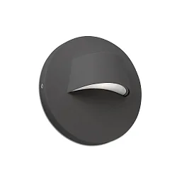 Udendørs wall luminaire BROW LED IP44, mørkegrå 