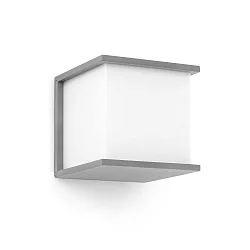 Udendørs wall luminaire KUBICK E27 IP44, lysegrå 