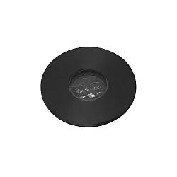 floor recessed luminaire GRUND 37 (INCL HONEYCOMB) 700MA round, rigid, passable IP67, black, anodised dimmable