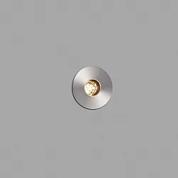 floor recessed luminaire GRUND 37 (INCL HONEYCOMB) 700MA round, rigid, passable IP67, stainless steel, satined dimmable