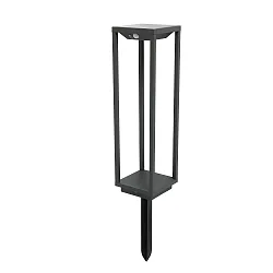 Gulvlampe SAURA LED IP54, mørkegrå 