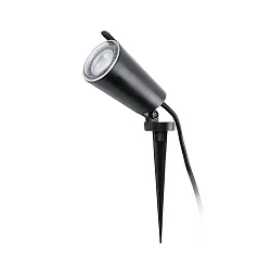 Jordspydslampe TONI GU10 IP65, sort mat 