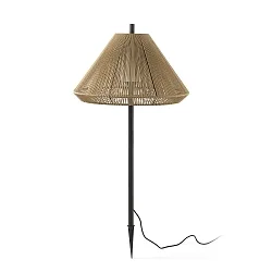 gorund spike luminaire SAIGON OUT E27 IP44, dark grey, ochre yellow 