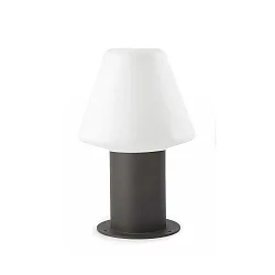 outdoor luminaire MISTU 310 E27 IP44, dark grey, opal 