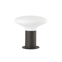 Pælelampe BULB'S E27 IP44, mørkegrå 