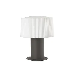 outdoor luminaire MUFFIN 259 E27 IP44, dark grey, opal 
