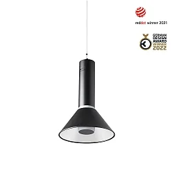 table lamp FUJI LED IP44, satined, black 