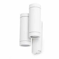Udendørs wall luminaire STEPS 4-flammer GU10 IP44, hvid mat 