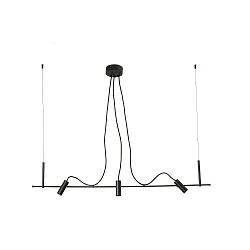 pendant luminaire CLAP LED IP65, black 