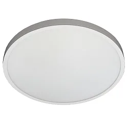 overflade lampe flad, rund, egnet til VDU-arbejdsstationer IP54, pulverlakeret, hvid dæmpbar