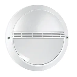 Udendørs wall luminaire med gitter IP65, hvid 