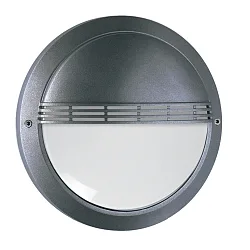 Udendørs wall luminaire med gitter IP65, antracit 