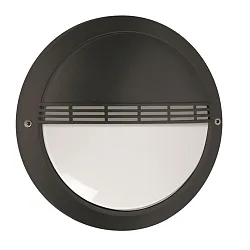 Udendørs wall luminaire med gitter IP65, sort 