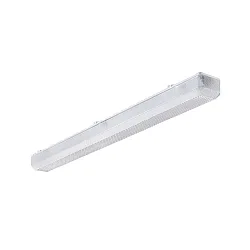 LED Damp-proof luminaire, prismatic, 35W, 3000K, 5000lm, IP50, white