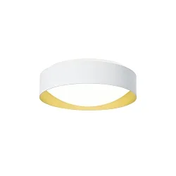 wall and ceiling luminaire PREMIUM ARCHITEKTUR Ø 30,8cm round IP40, gold, white dimmable