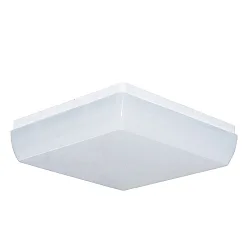 Væg- og Loftlampe DLQ7454A.2084 firkantet, slagfast, omskiftelig IP54, hvid 