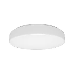 LED Wall / Ceiling luminaire, cylindrical, 4-16W, 3000K, 1700lm, IP40, silk matt, white