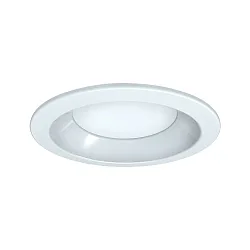LED Recessed Downlight, round, 10W, 3000K, 1000lm, IP44, opal, white