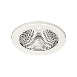 LED Recessed Downlight, 30W, 3000K, 3000lm, IP20, faceted reflector, white