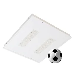 Indbygningslampe DALI styrbar, boldtæt IP40, hvid dæmpbar 78W 10400lm 4000K 90° 90°