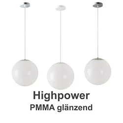 pendant luminaire Ø40 IP40, chrome, white dimmable