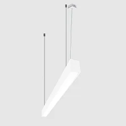 Lysbøjle MICROPAL®, UGR<19 / 1407MM / 840 direkte, multipower, med suspensionssæt IP40, hvid 