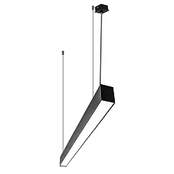 Lysbøjle MICROPAL®, UGR<19 / 1687MM / 840 direkte, multipower, med suspensionssæt IP40, sort 