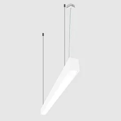 Lysbøjle MICROPAL®, UGR<19 / 1687MM / 840 direkte, multipower, med suspensionssæt IP40, hvid 