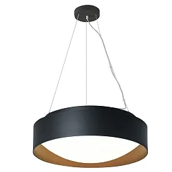 pendant luminaire PREMIUM ARCHITEKTUR Ø 30,8cm IP20, black, copper brown 