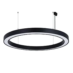 Pendel Ø 189CM DALI styrbar, CCT Switch, direkte, UGR < 19, ringform IP40, sort dæmpbar