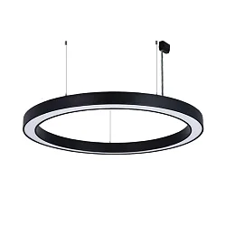 Pendel Ø 115.5CM CCT Switch, direkte / indirekte, UGR < 19, multipower, ringform IP40, sort dæmpbar