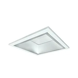Downlight QDL2205A.2983DA stor, firkantet, DALI styrbar IP21, hvid mat dæmpbar