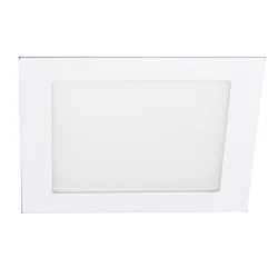 Indbygget downlight FLAT / 22.5X22.5CM firkantet, CCT Switch, UGR < 19, ekskl. strømforsyning IP54, hvid dæmpbar