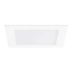 ceiling recessed luminaire 22,5x22,5 square, flat IP44, white dimmable