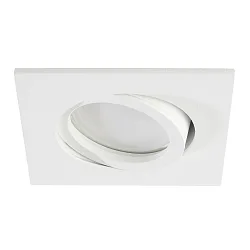 Downlight QDL5350W.0584 svingbar, firkantet GU10 IP20, hvid 